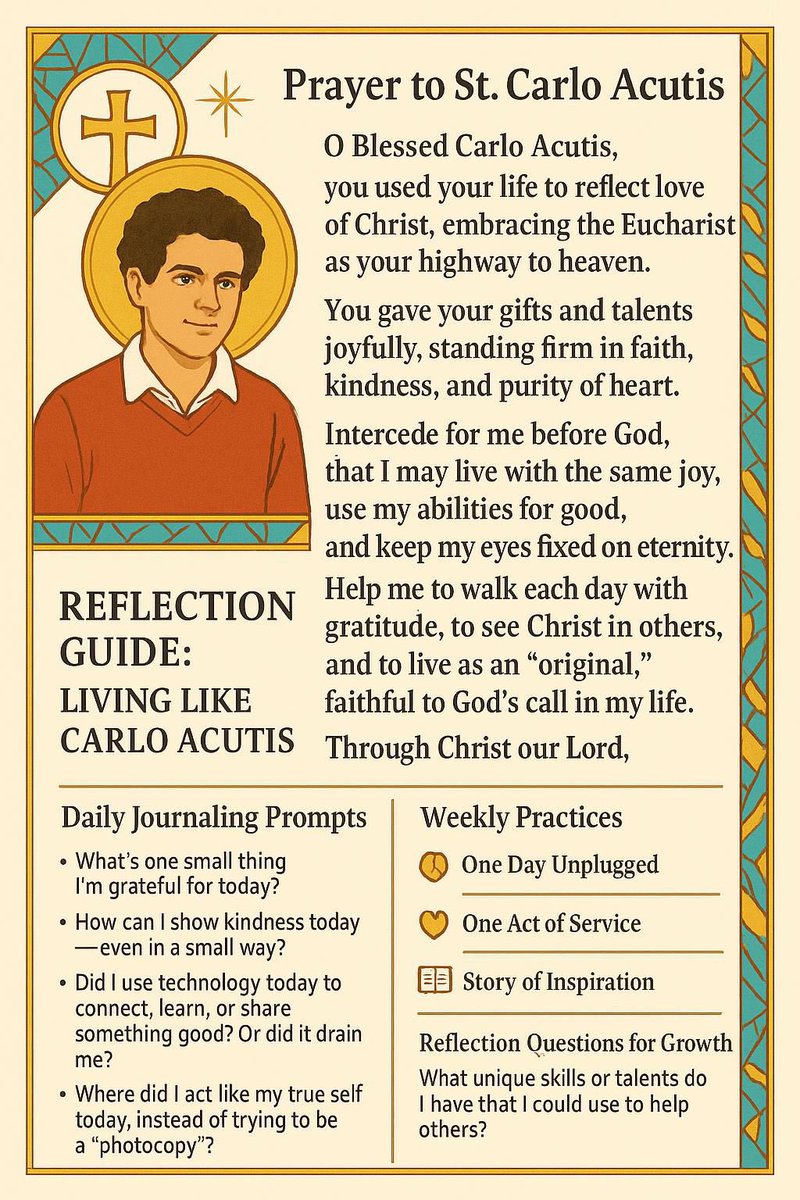 ABIlsley's tweet photo. Blessed Carlo Acutis, born in England in 1991, was canonised today. Saint Carlo Acutis: pray for us. With thanks to @securedsupply23 https://t.co/wuHmr3hbLp