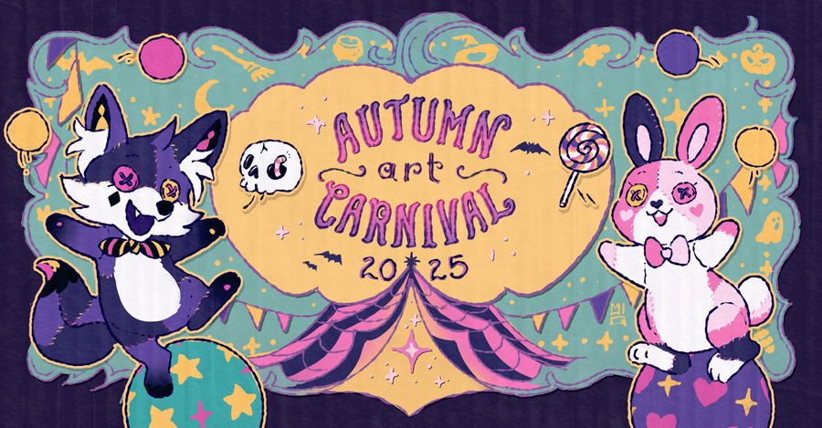 We're BACK!🎃

I'm finally hosting another seasonal art exchange, now called the art carnival! I'd love for everyone to take a look &amp; consider joining our community!

Love art and OCs? Draw or commission an illustration for your secret partner and get one back!

More info below: