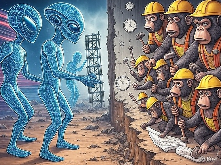scottkenney777's tweet photo. "We're trapped in a handoff lag crisis: the system breakers operate at digital speed while the system builders still think in ape time, leaving us with collapse that outpaces reconstruction by orders of magnitude." https://t.co/TlzUAuieck