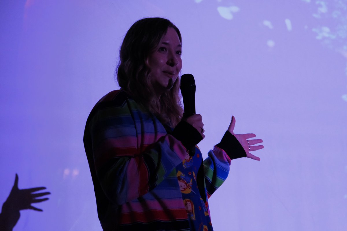 Another special treat was a short preview of PERSONAL GROWTH an upcoming UK body horror, introduced by the shockingly-talented producer, <a href="/LaurenLovesFilm/">Lauren Parker</a> . Shooting next Spring, there's a Kickstarter currently running, if you fancy backing some gooey British horror...💀🎬