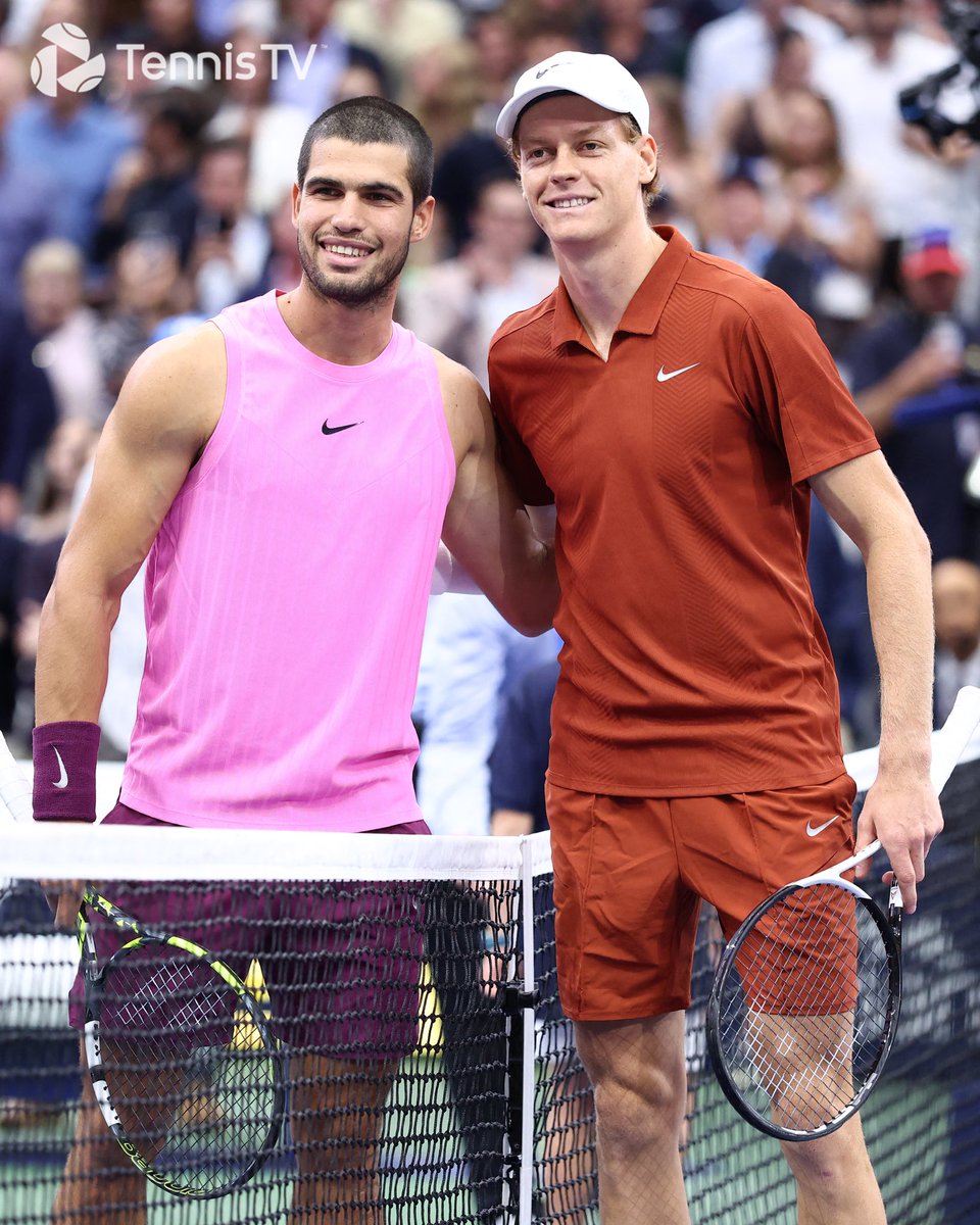 World No.1 vs World No.2 🌍
For a 2nd US Open 🏆
For The World No.1 Ranking 🔝

Sinner vs Alcaraz. It's all to play for. 🔥