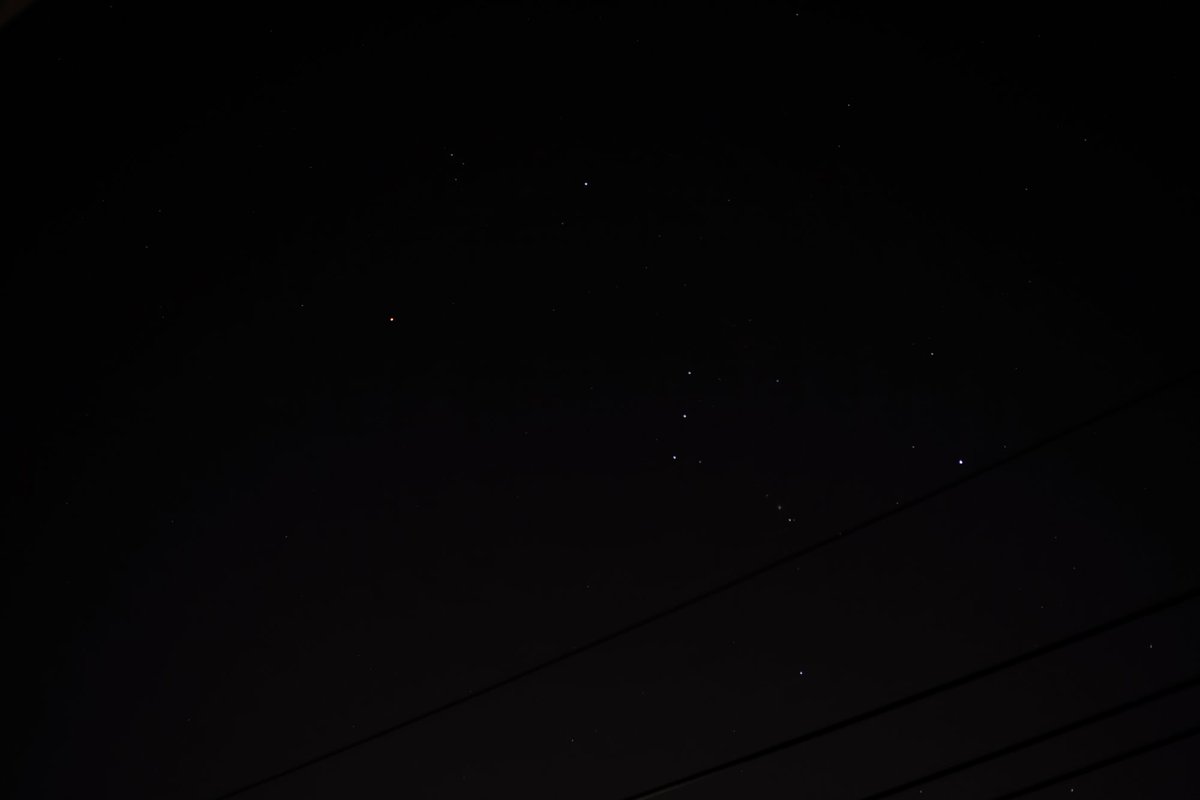 もうオリオン座も見える季節なんだね。夏が終わるのか～っていつもさみしい気持ちになる。
暑いしお腹すいたし眠いし早く片付けよう