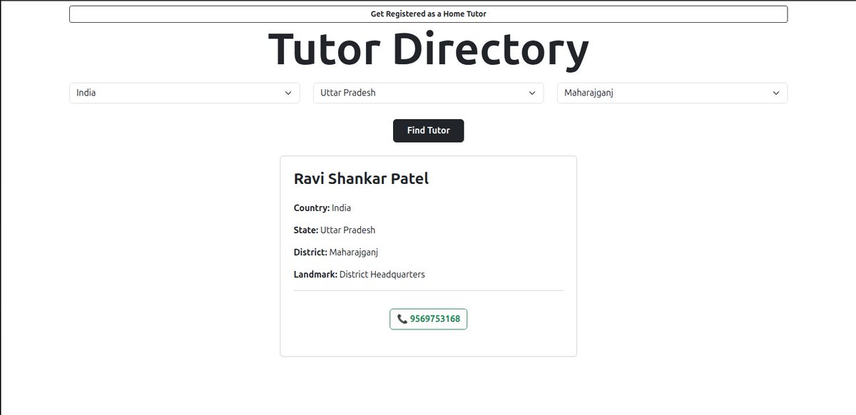 ravipatelctf's tweet image. Parents want tutors. Tutors want students.
So why pay agencies huge cuts?
I built Tutor Directory to make the connection simple, fair &amp;amp; FREE. 🚀
👉 Find: tutordirectory.vercel.app
👉 Register: tutordirectory.vercel.app/register-as-a-…

#education #teacher