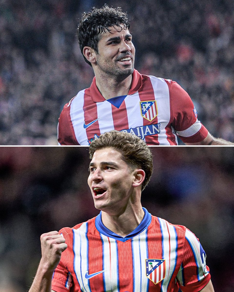 Más goles en una temporada de Champions con el Atleti :

- Diego Costa 13/14 : (8)
- Griezmann 15/16 : (7)
- Julián Álvarez 24/25 : (7)