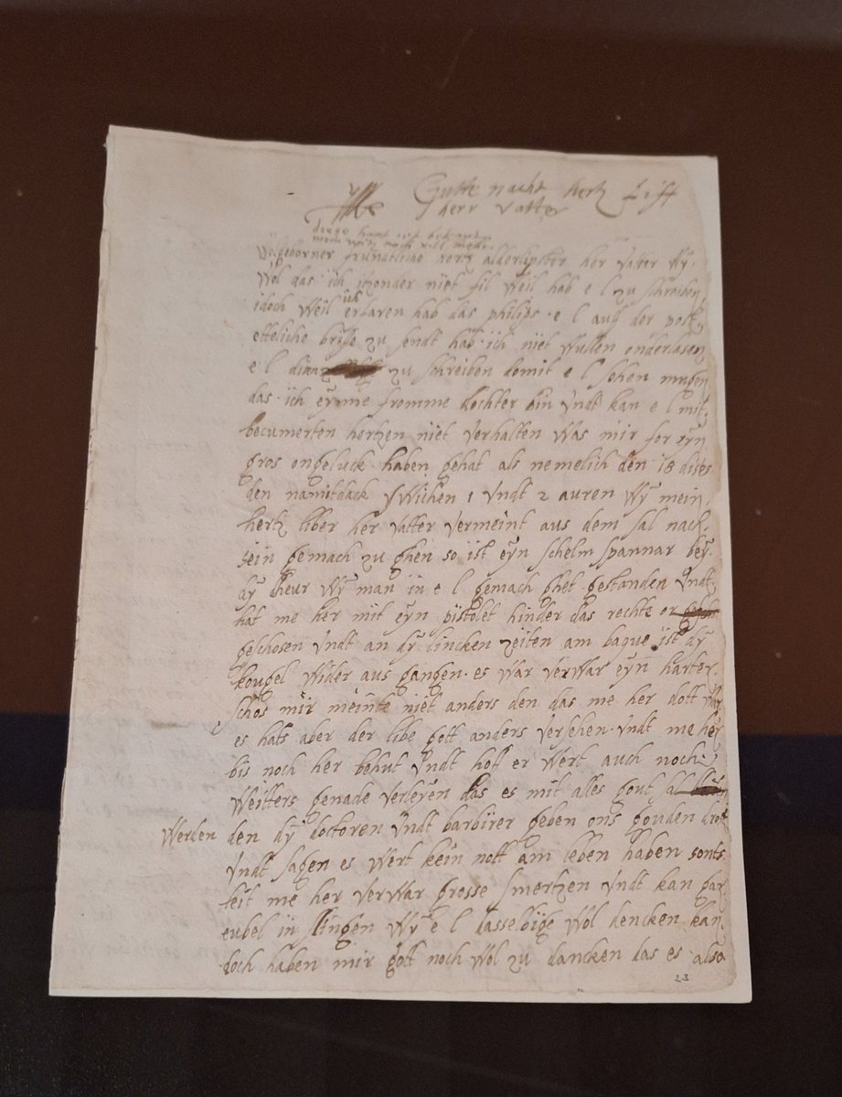 Nog tot en met 14 september is in <a href="/MuseumDenBriel/">80jarigeoorlog</a> de tentoonstelling 'Willem van Oranje en Charlotte de Bourbon' te zien. De huwelijksakte uit 1575 is hier te zien, evenals brieven van Maria van Nassau over de moordaanslag op haar vader, Willem van Oranje in 1582.