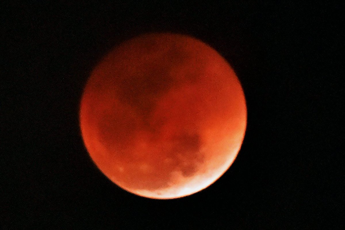 File --Lunar Eclipse as seen from New Delhi