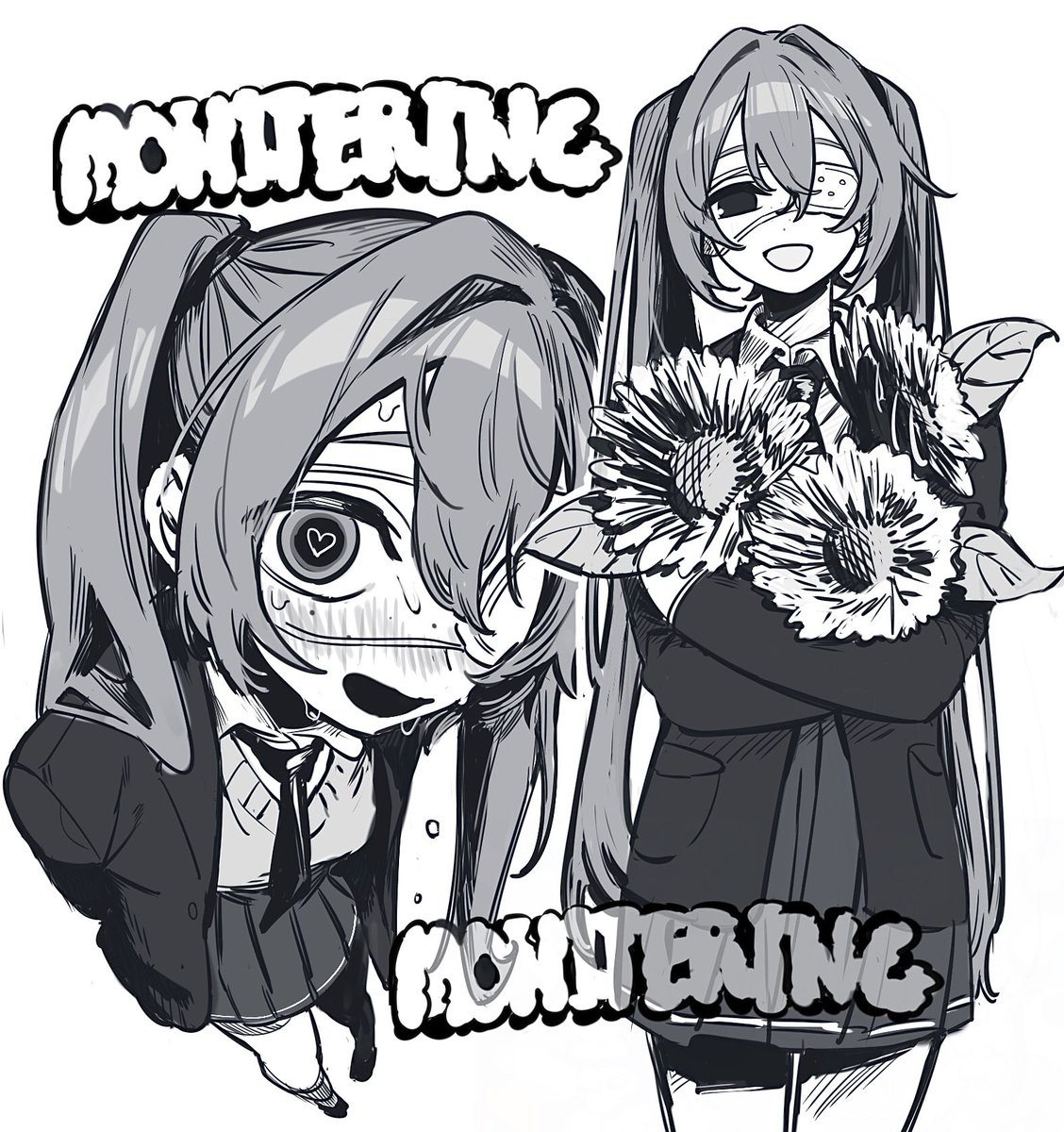 モニタリングミクさん可愛い