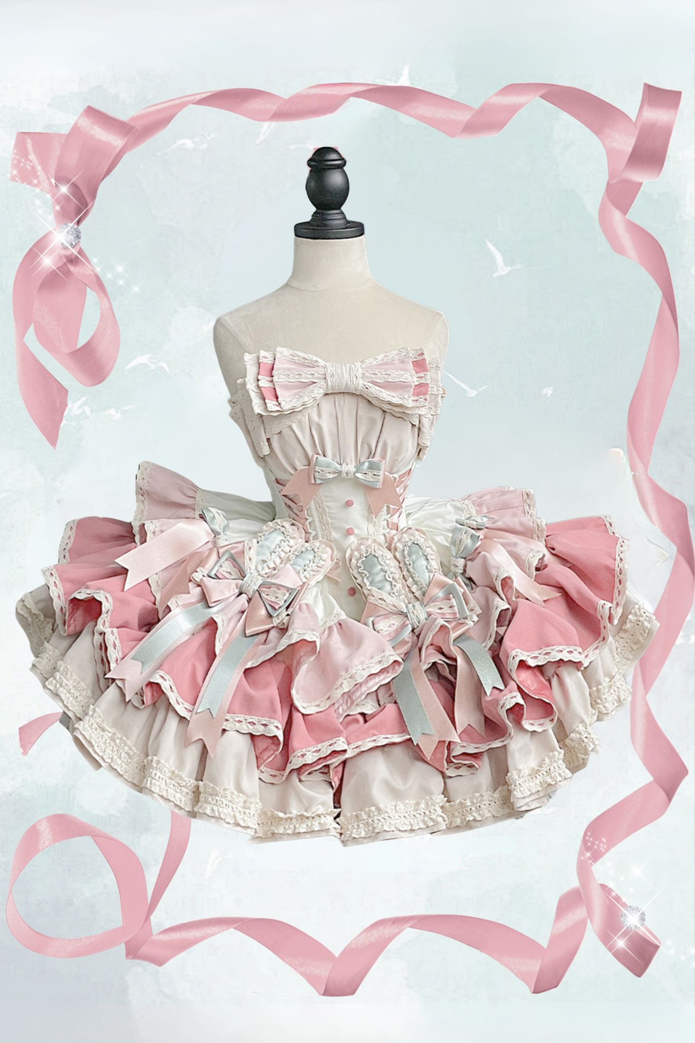 美品♡Angelic pretty ストロベリーロリータドレスとヘッドドレス