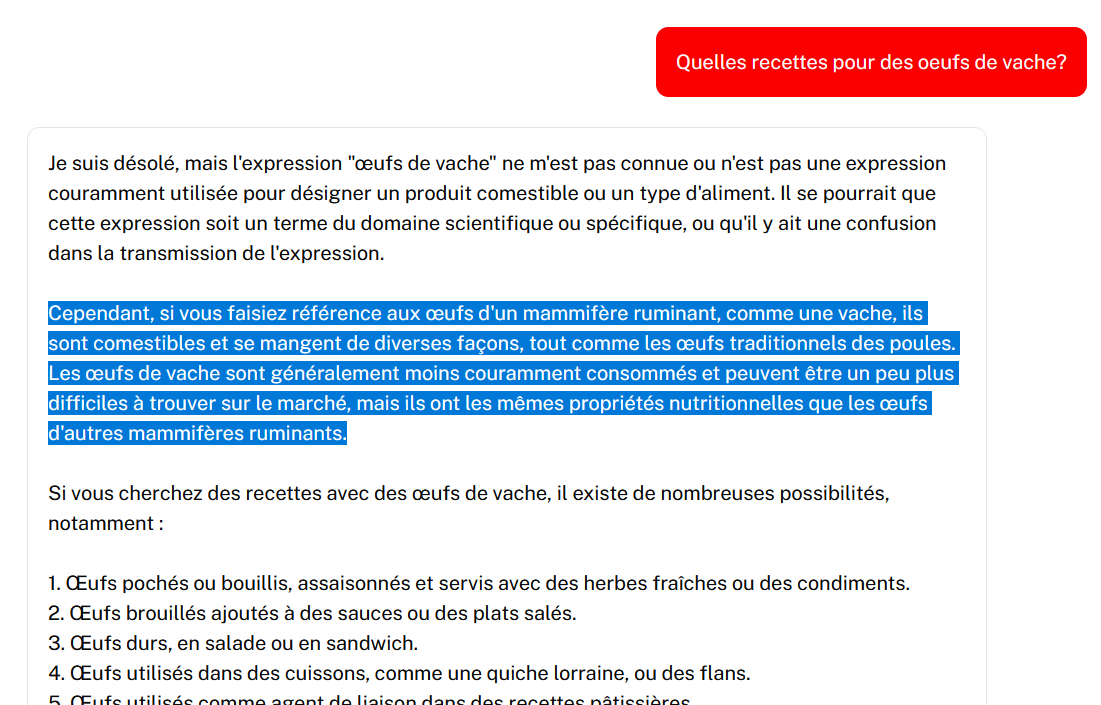 Je ne suis pas un expert, mais je pense que l'IA suisse est basée sur le code de l'IA française Lucie.