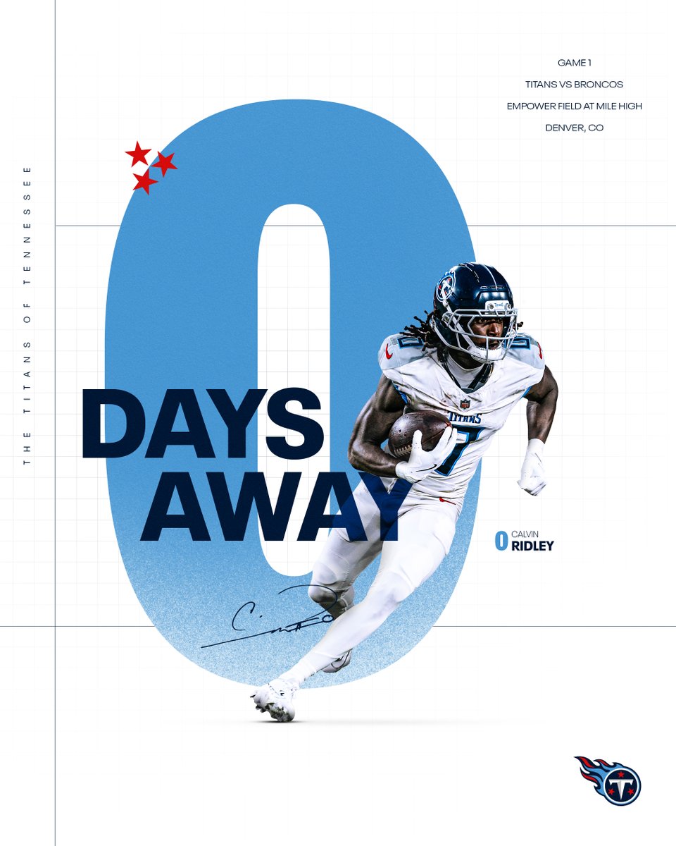 Titans's tweet image. The countdown is over. It's gameday.