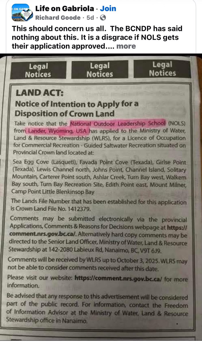 I have sooo many questions <a href="/DavidSuzukiFDN/">David Suzuki FDN</a> <a href="/thenarwhalca/">The Narwhal</a> <a href="/bcndp/">BC NDP</a>  a US company given crownland access for commercial use in protected areas ?