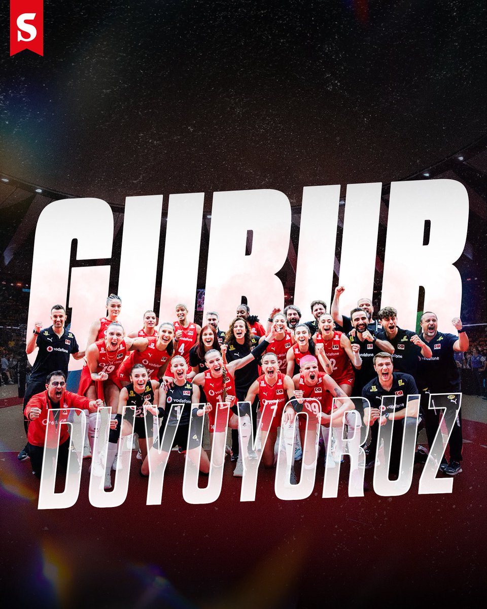 Dünya ikincisiyiz. Gurur duyuyoruz. ❤️

🇹🇷 Türkiye 2-3 İtalya 🇮🇹

🏐 23-25, 25-13, 24-26, 25-19 ve 8-15