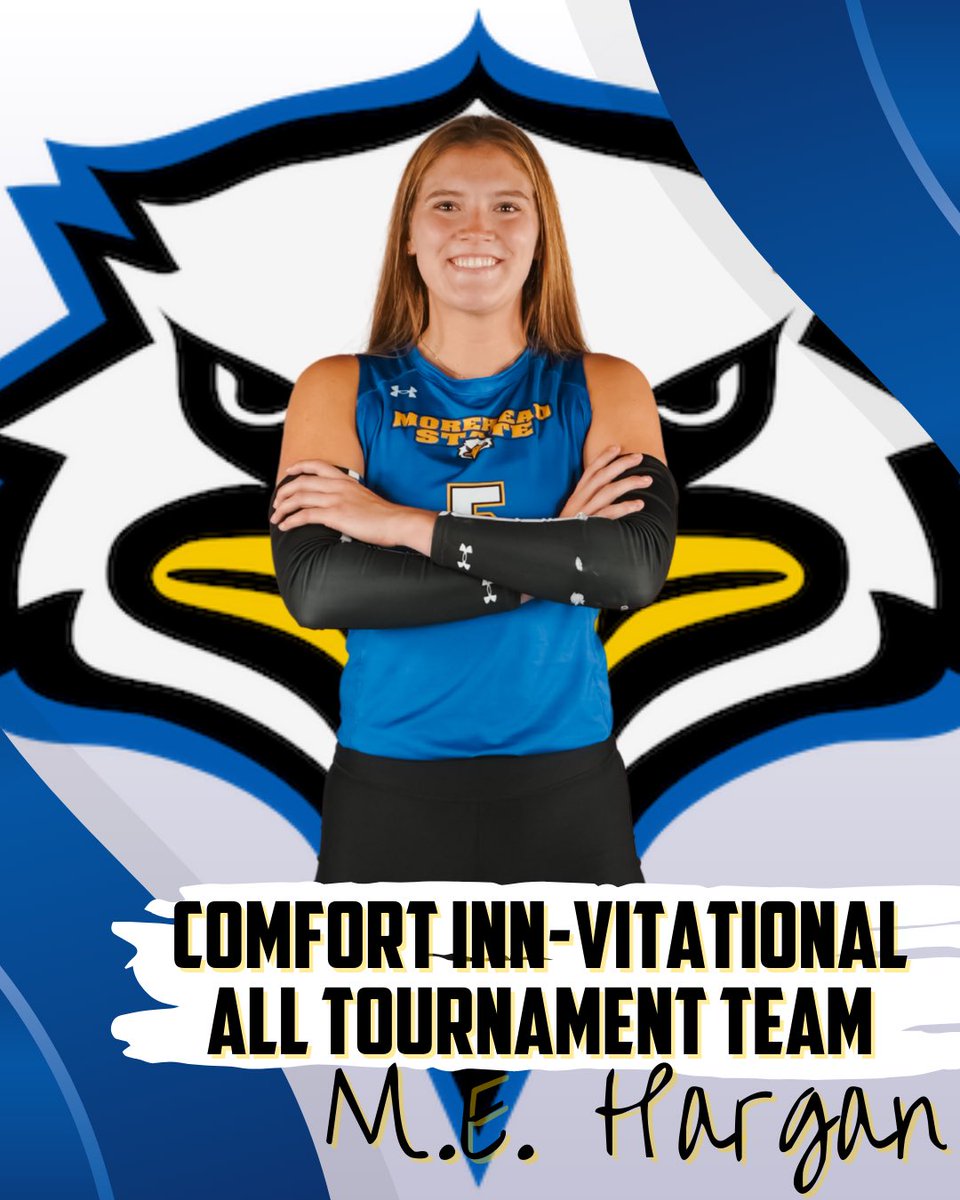 Congrats to Courtney Fitzgerald and M.E. Hargan on being named to the 2025 Comfort Inn-Vitational All Tournament Team! 🦅💙 #eaglessoar #skoeags