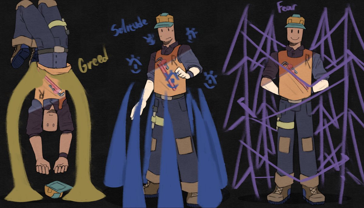 personal headcanon that emotions overlapped Hatred so it couldn't interfere in battles :3
#BlockTales