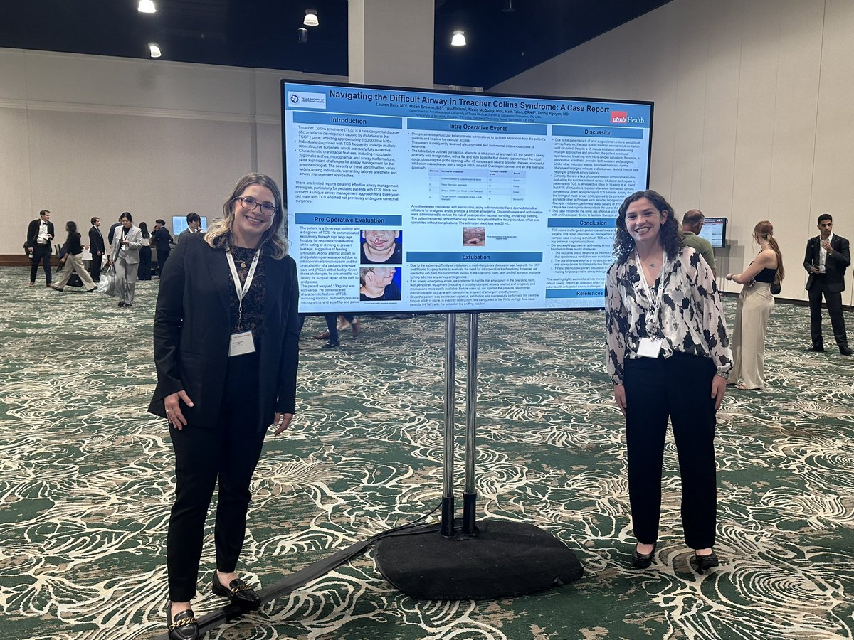 UTMB Anesthesiology (@utmbanesthesia) on Twitter photo Congratulations to our CA-3 & Chief Resident Dr. Lauren Rein & medical student Micah Browne for winning 1st place at <a href="/TSAPhysicians/">TSAPhysicians</a> Poster presentation in the Airway category! We are so proud of you! Congratulations to our CA-3 & Chief Resident Dr. Lauren Rein & medical student Micah Browne for winning 1st place at <a href="/TSAPhysicians/">TSAPhysicians</a> Poster presentation in the Airway category! We are so proud of you!