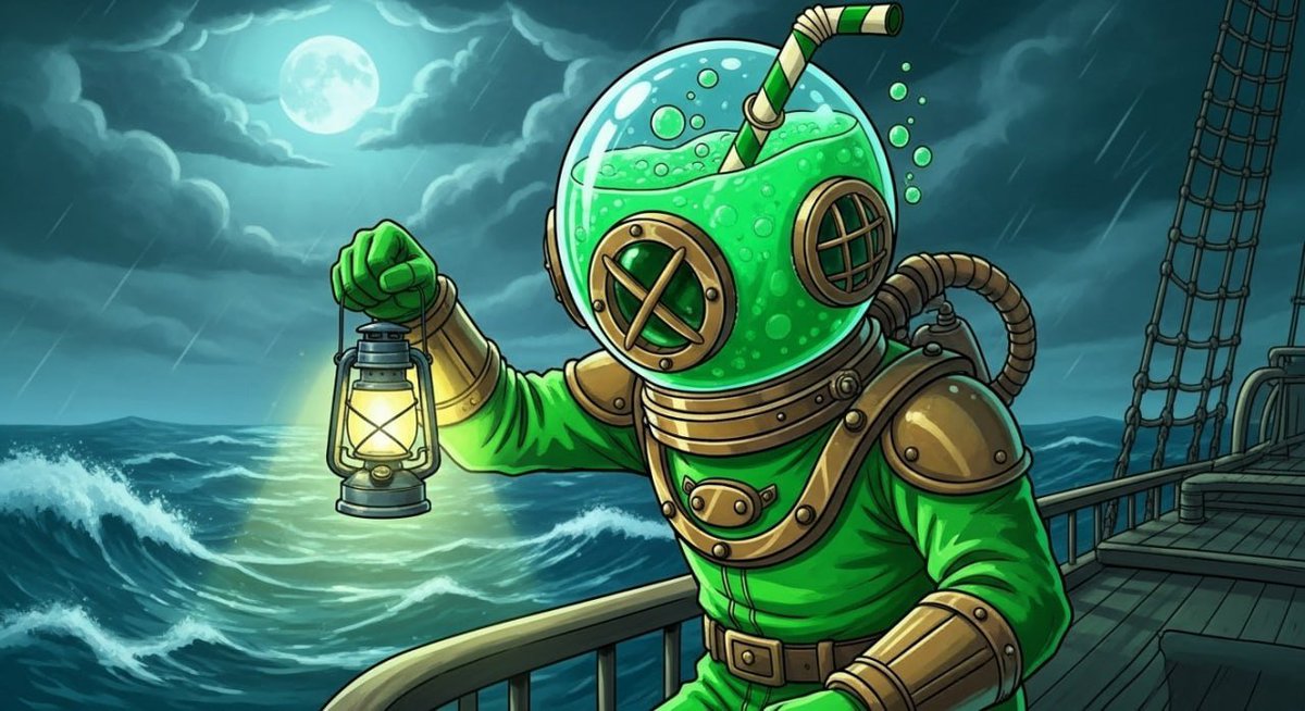 AbsitheShot's tweet photo. @Bearycoin @AbstractChain Absinthe says these days will be very stormy. https://t.co/pzB7j3eqZz