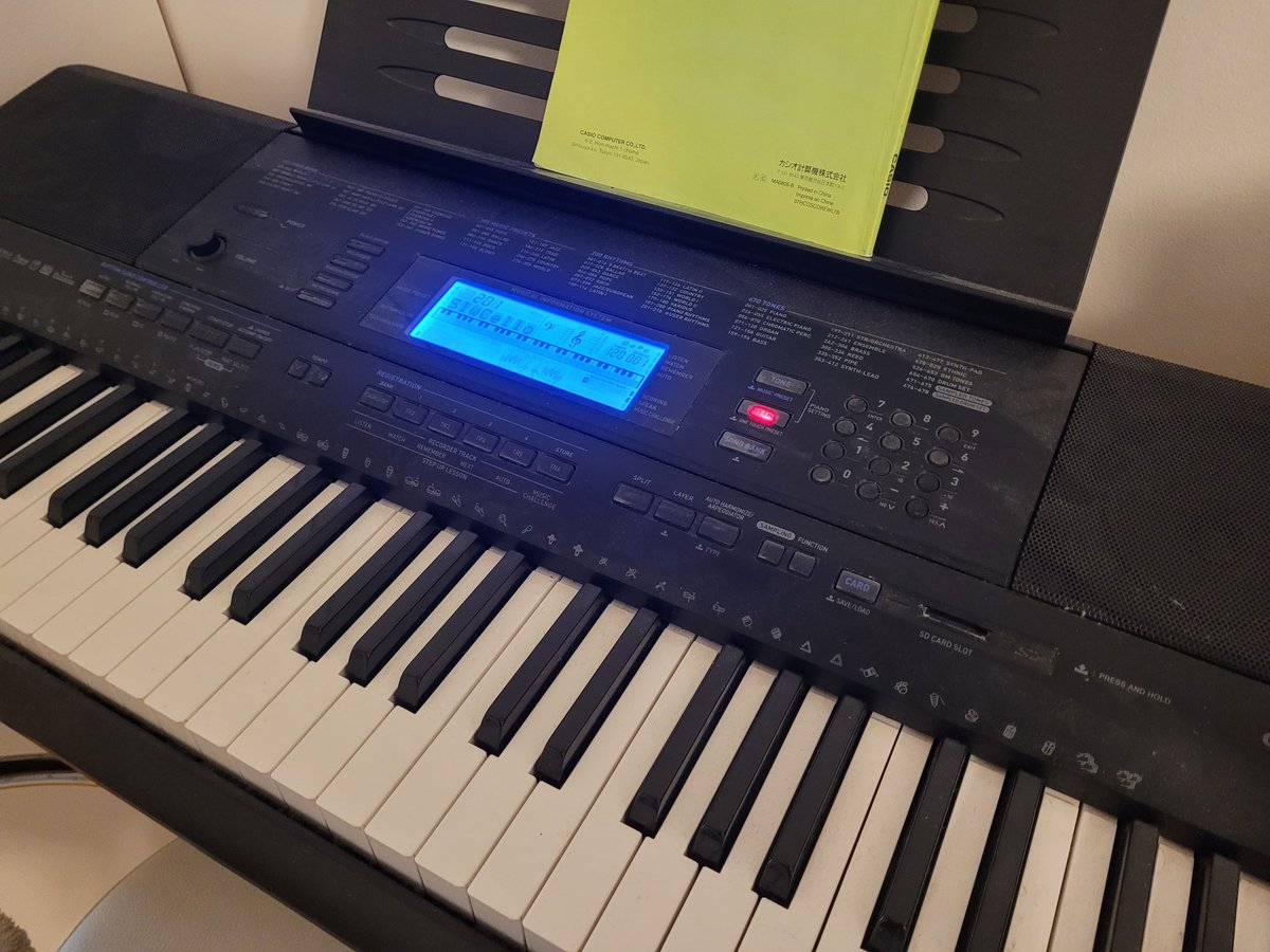CompromiseDev's tweet image. Had some time to blow the dust off my synth. Now to record some random piano notes for the game's bgm. 😅
This can't end well.. I can't really play, let alone compose 🫠