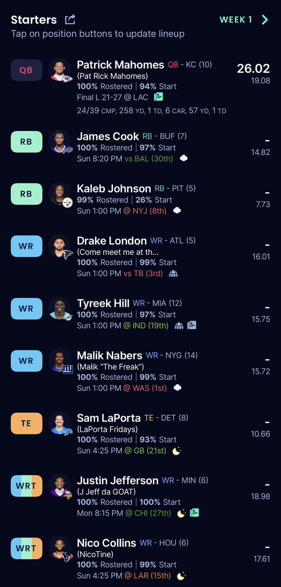LUVisReagor's tweet photo. #LUVIsReagor week 1 lineup #LUVWins https://t.co/47ajQoFDJv
