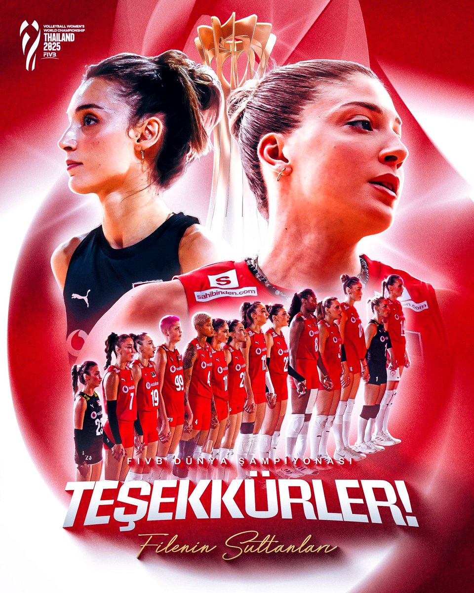 Dünya Şampiyonası finalinde İtalya karşısında sergiledikleri üstün mücadeleyle tarih yazan A Millî Kadın Voleybol Takımımızı gönülden tebrik ediyorum.  

Yürekten oynadınız, milletimize tarifsiz bir gurur yaşattınız.  

Teşekkürler Filenin Sultanları! 🇹🇷