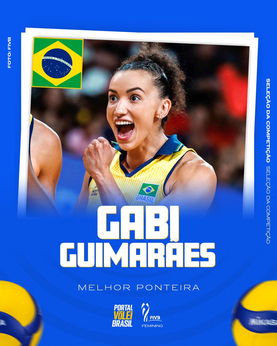 luisanjx's tweet photo. RT @portal_volei: 🇧🇷 Gabi Guimarães conquistou o prêmio de melhor ponteira do Mundial Feminino 2025 🏅 https://t.co/v2aQQWwEb5