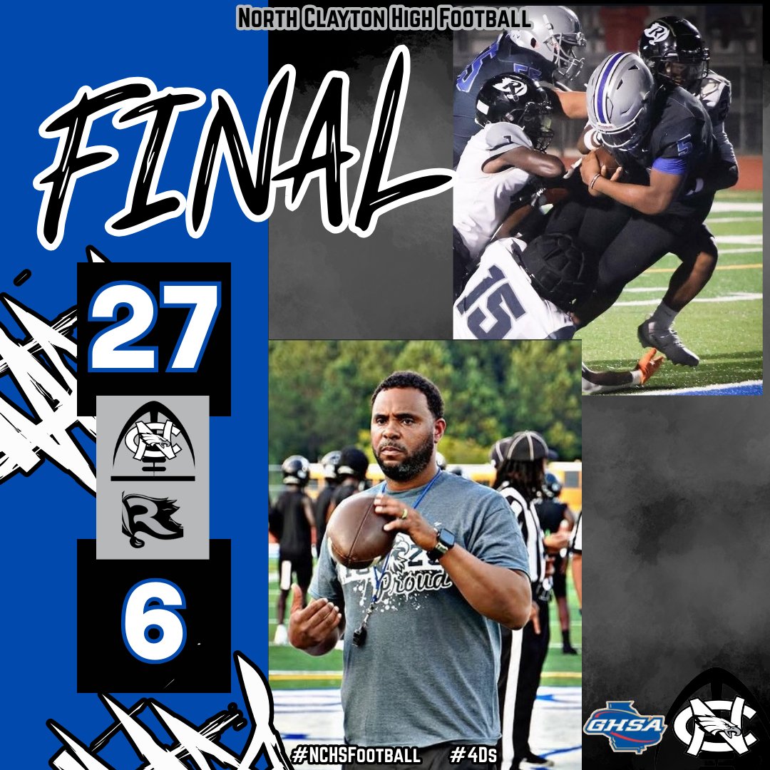 nchsfb_'s tweet image. Another WIN in the books, on to the next businesstrip. Thanks to all of our supporters that came out. 🦅🏈 #4Ds #Kingdom #FlyHigh #NCHSFB #NCHS #EagleFootball #ClaytonCounty #ClaytonCountyAthletics #CollegePark