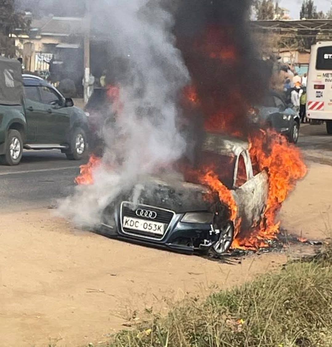 Hii ni AUDI ⭕⭕⭕⭕ imechomwa? ,Weuh, kumbe makarao ni mapesa bana