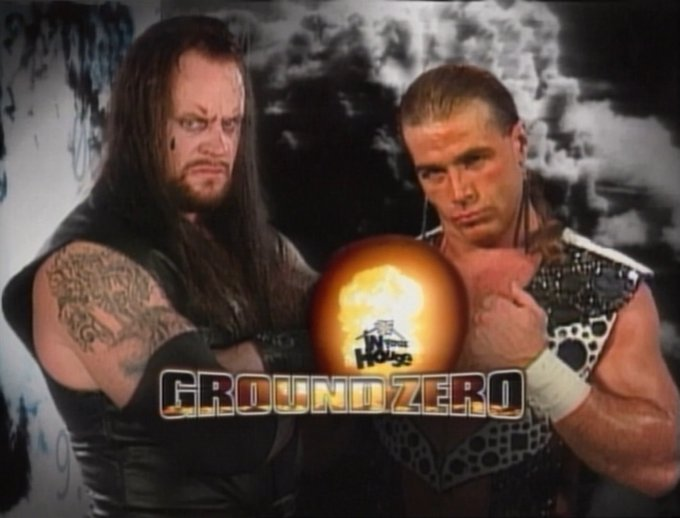 wrestle_hist's tweet photo. 9/7/1997
The Undertaker vs. Shawn Michaels ended in a No Contest at Ground Zero from the Louisville Gardens in Louisville, Kentucky.
#WWF #WWE #GroundZero #InYourHouse #Undertaker #ThePhenom #TheDeadMan #RestInPeace #ShawnMichaels #HBK #TheShowStopper #MrWrestleMania https://t.co/3eL11wE9u5