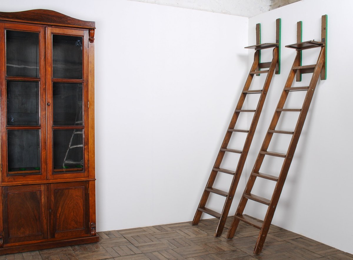 GreencoreGD's tweet photo. An exceptional pair of Antique Library Ladders, handcrafted from pitch pine and featuring a beautiful rich oak colour. #pitchpine #antique #antiques #library #libraryladders #welsh #interiordesign #countryhouse #interiors 
https://t.co/a1w5RWfESg https://t.co/Iam00kr3PA