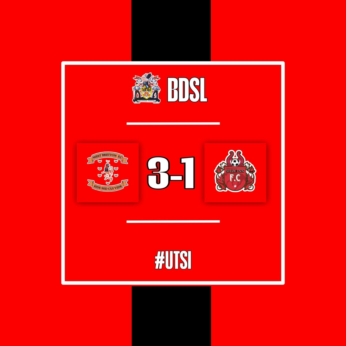 FT | 3-1 | The lads fall to defeat at Rabbit Ings. Lewis Gillott with our only goal of the game.

Well played West Bretton Football Club &amp; good luck for the rest of the season🤝🏻

We go again, next week💪🏻

Sponsored by Automatic Transmissions (Huddersfield) LTD⚙️

#UTSI ❤️