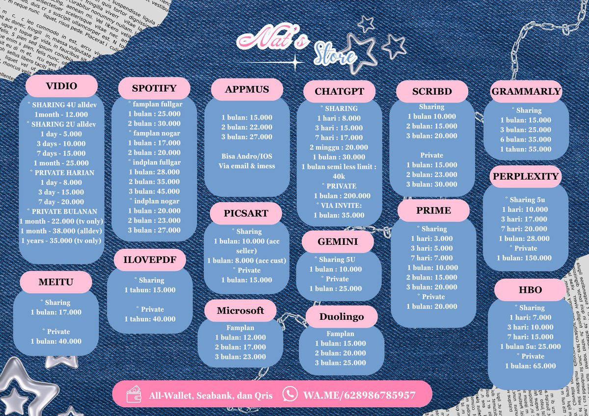 nat | jual vidio, netflix, canva tweet media