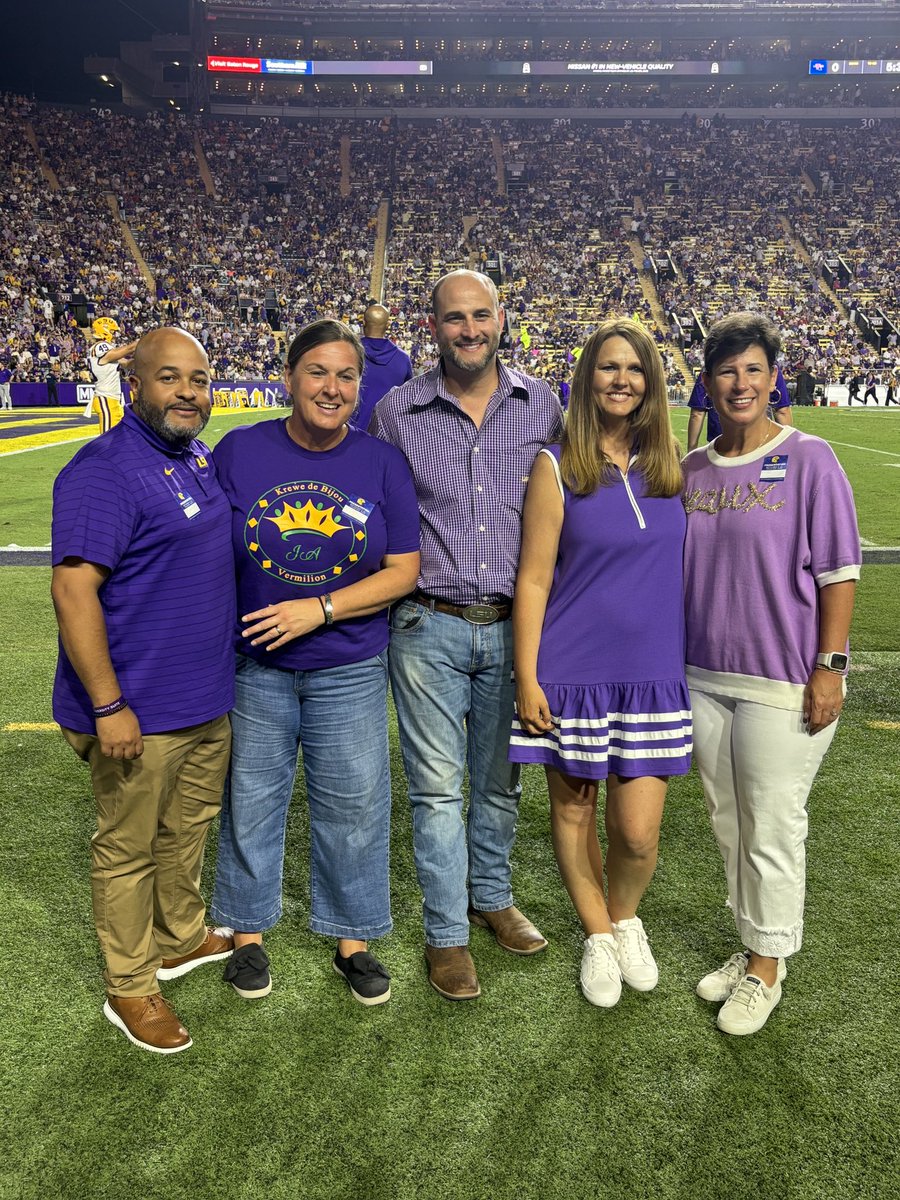 🏈✨ Last night, our 2026 Louisiana Principals of the Year enjoyed the LSU vs. Louisiana Tech football game together! What a great way to celebrate their leadership and accomplishments! 💜💛

We are proud to see Louisiana school leaders shining on and off the field! 🌟