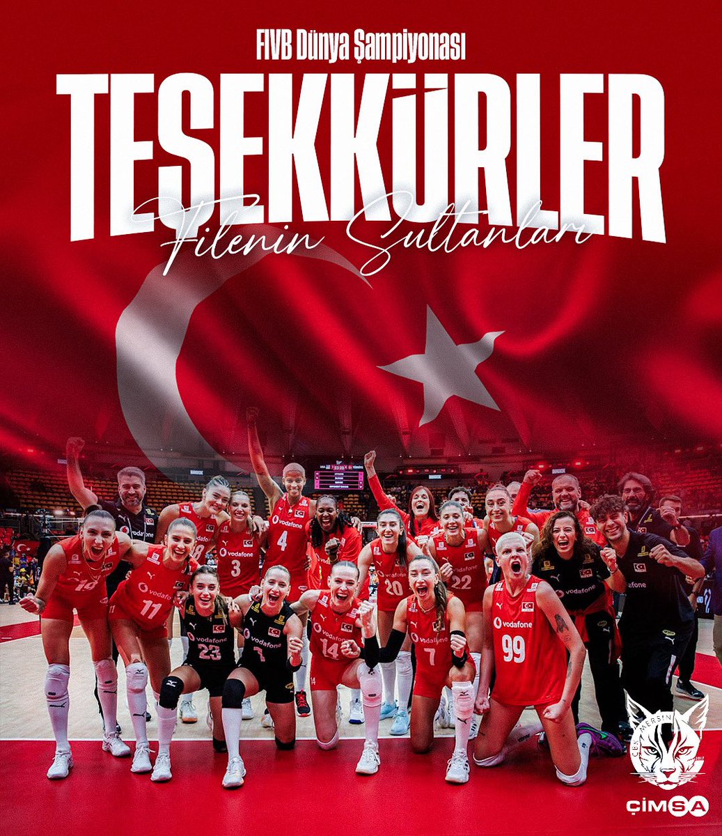 🇹🇷 Tarihimizde ilk kez yükseldiğimiz Dünya Şampiyonası finalinde gösterdikleri mücadeleyle bizlere büyük bir gurur yaşatan Filenin Sultanları'na teşekkür ediyoruz.

#FileninSultanları