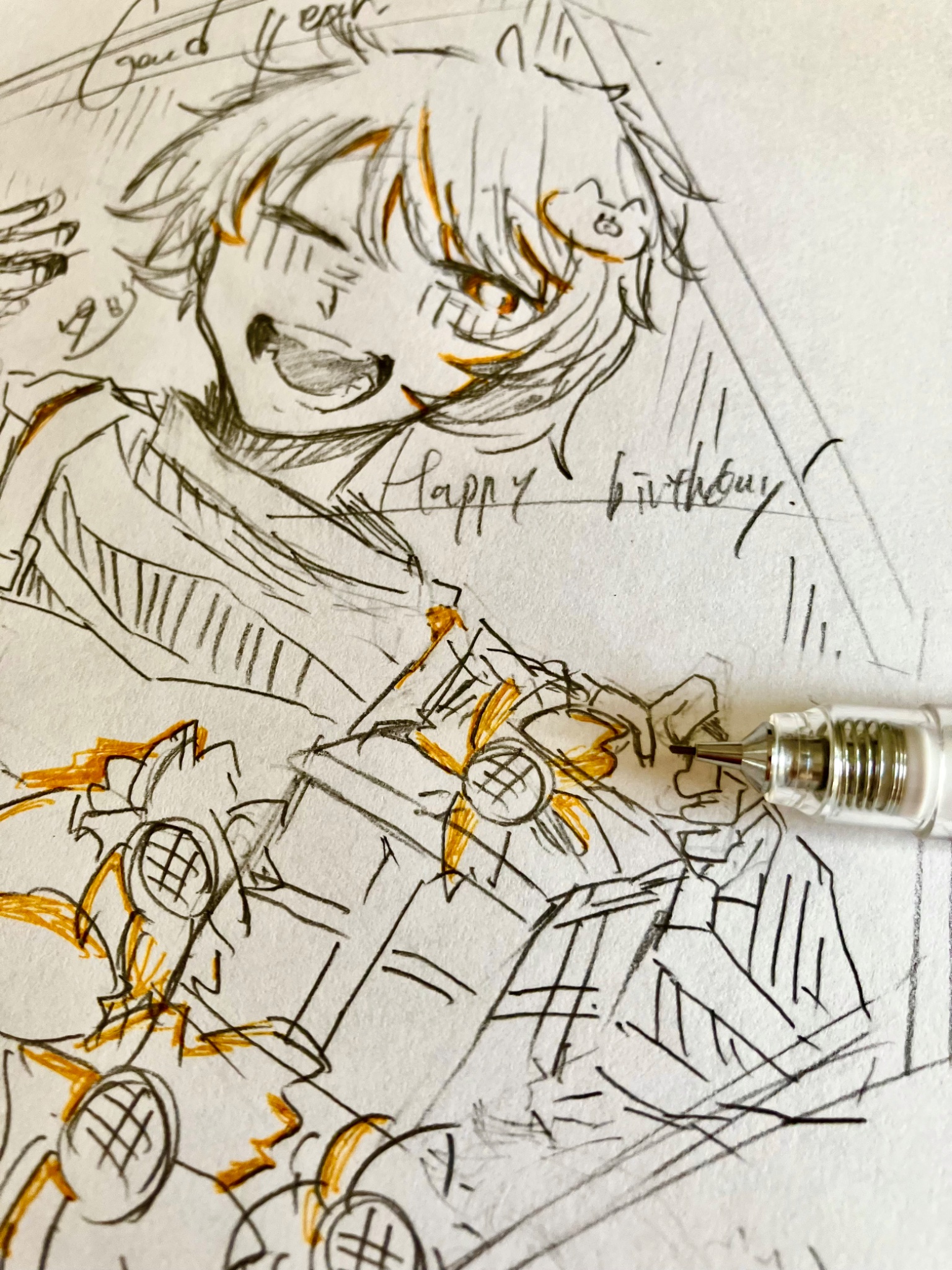 なんとなく書いた 絵 らくがき〜色塗りむつかし #illustration #drawing