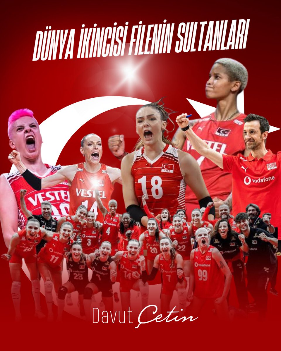 🏆🇹🇷Dünya ikinciliğiyle tarih yazan Filenin Sultanları yalnızca bir spor başarısına değil, milyonların kalbine imza attı!
Her topa terini, her sayıya yüreğini koyarak bir kez daha Türkiye’nin gururu oldular.
Sizlerle gurur duyuyoruz #FileninSultanları ❤️🤍
Bu ülkeye umut,