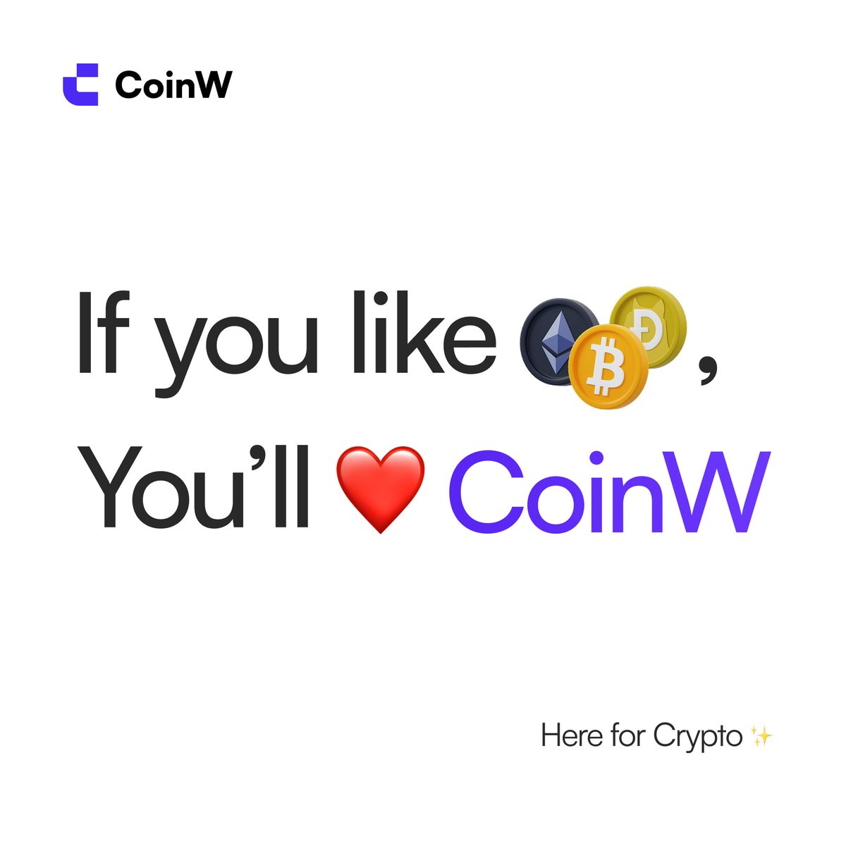 CoinWOfficial's tweet photo. Your favorite coins, your favorite exchange. https://t.co/qyHGndJzaB
