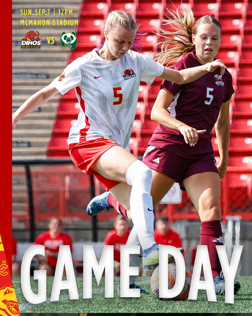 GAME DAY!

🦖 🆚 🐼
⏰ 12 PM
📍 McMahon Stadium
🎟 GoDinos.com/tickets
💻CanadaWest.tv

#GoDinos