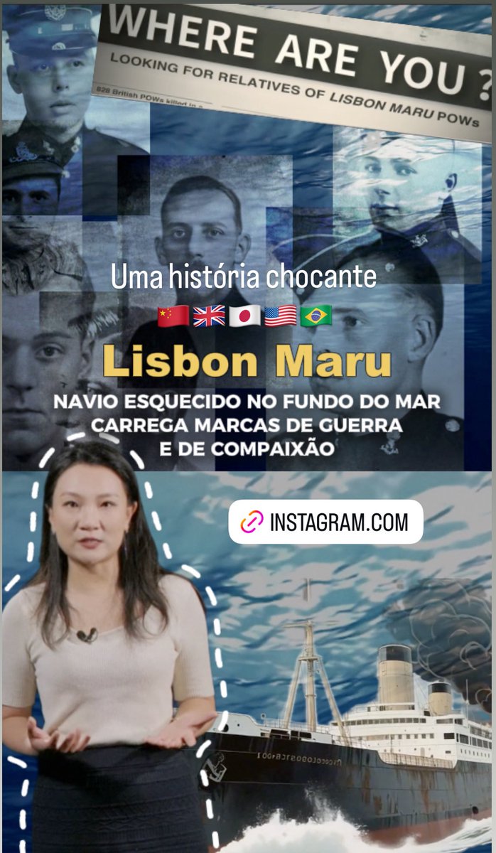 ShiIsabela's tweet photo. Você ouviu falar o Lisbon Maru?

Em 1942, os pescadores chineses resgataram centenas de prisioneiros de guerra britânicos de um navio cargueiro japonês, que costumava fazer a rota entre a Ásia e o Brasil, mas acabou afundando na costa chinesa após ser atacado por submarino dos EUA. 

Em 2024, o filme The Sinking of The Lisbon Maru nos revelou esse naufrágio esquecido intencionalmente, permitindo que sintamos um pouco o trauma deixado pela Guerra Antifascista Mundial.