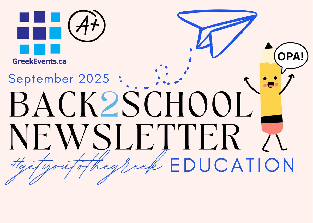 September Newsletters are in circulation! conta.cc/4g7F9Xn and conta.cc/4g7F9Xn #gettoutothegreek EDUCATION