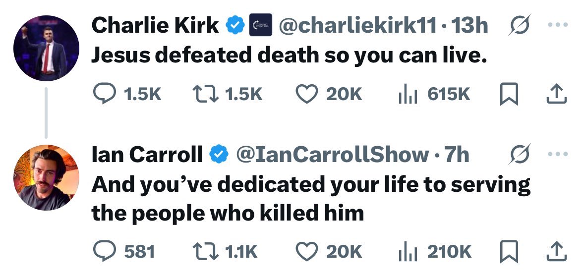 Remember when there would be people, including <a href="/joerogan/">Joe Rogan</a> btw, who denied Ian Carroll was obviously an antisemite. 

I’m actually glad it’s all in the open now. This is a civilizational fight. It’s your choice whether to fight back.