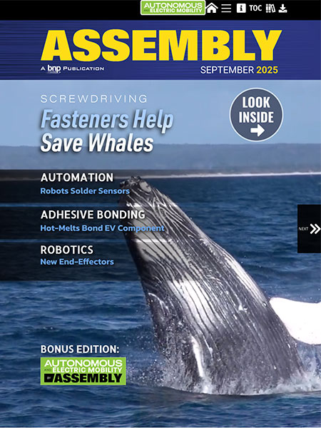 AssemblyMag1's tweet image. ASSEMBLY Magazine September 2025 is live! Download your copy here 👉 digitaledition.assemblymag.com/september-2025….

#assemblymagazine #threadedfasteners #robotics #endeffectors