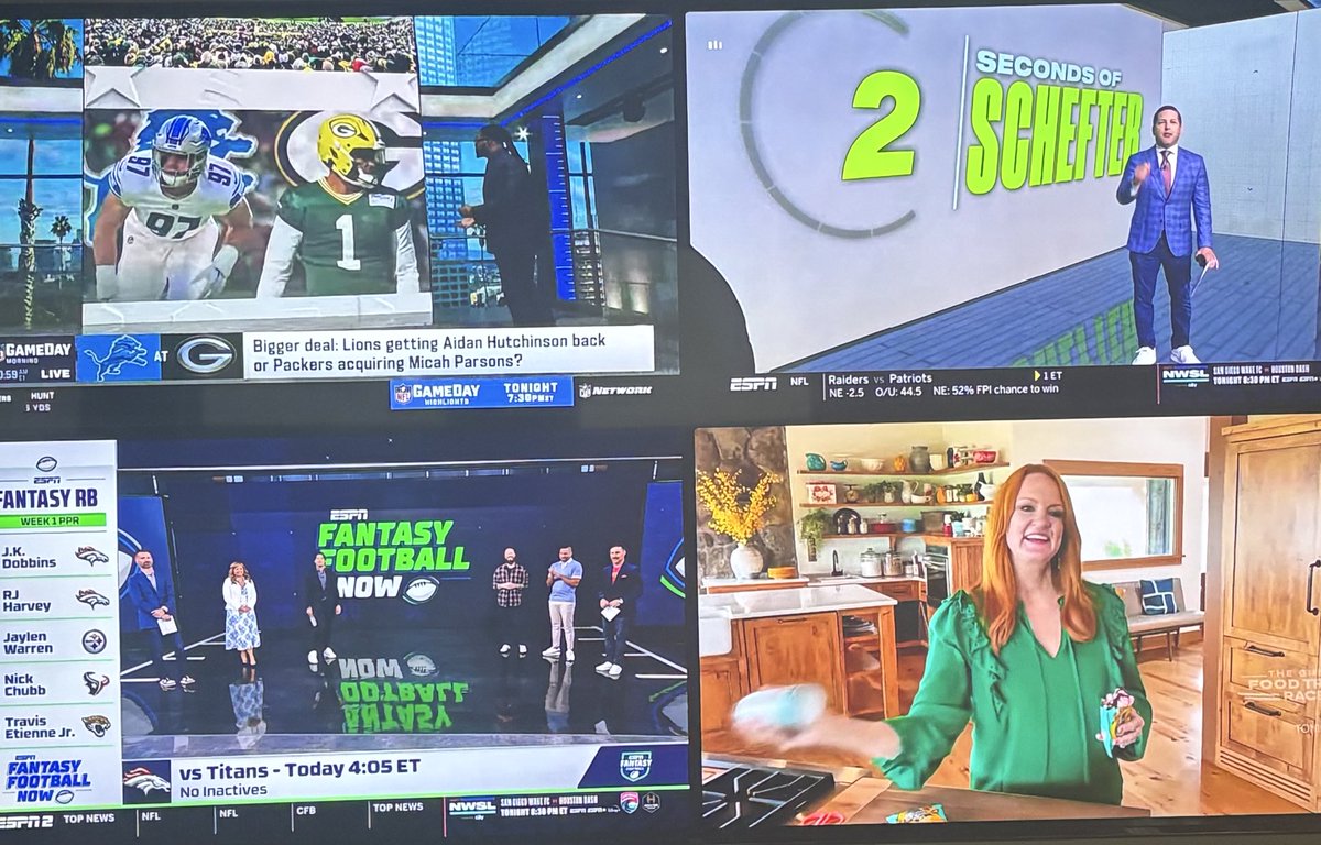 3 NFL Pregame shows + Pioneer woman, we are so back