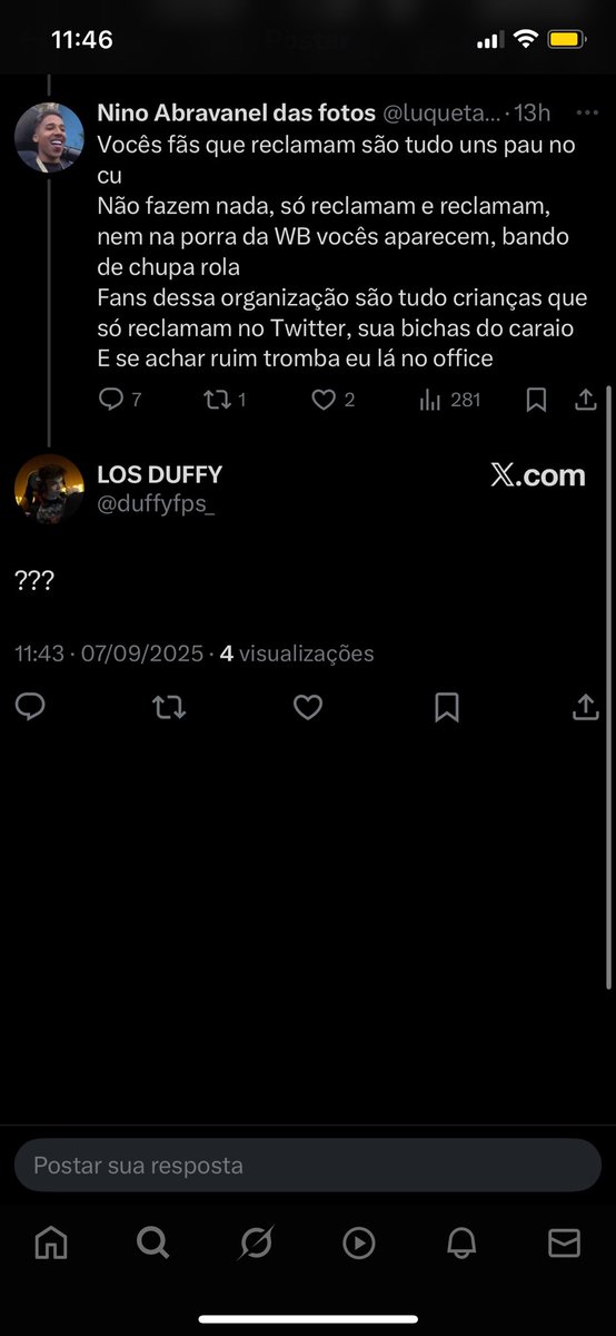 david83957's tweet photo. @portaldalosgg Olha aí portal o duffy comentou só que depois ele apagou. https://t.co/hAjGBHZjBH
