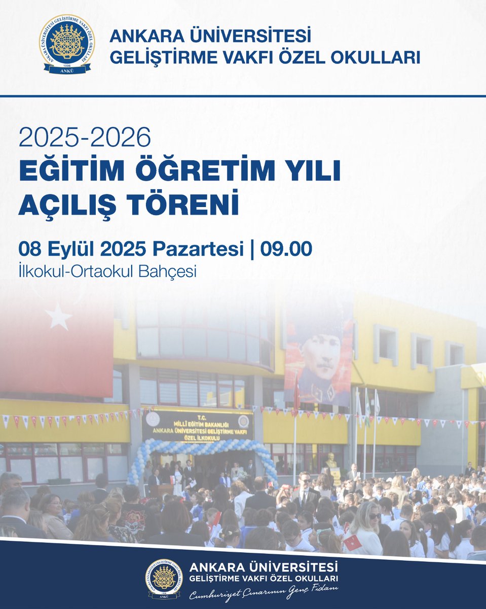 Ankara Üniversitesi Geliştirme Vakfı Özel Okulları (@ankuokullari) on Twitter photo 