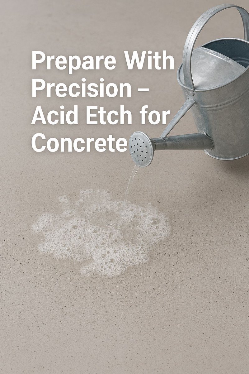 Smooth prep. Stronger adhesion.
Prep your concrete like a pro: Acid Etch for Concrete removes laitance, neutralises alkalinity, and creates the perfect key for paint adhesion. Easy to use and apply, scrub, rinse, then paint! #ConcreteEtch #DIY #PalatinePaints