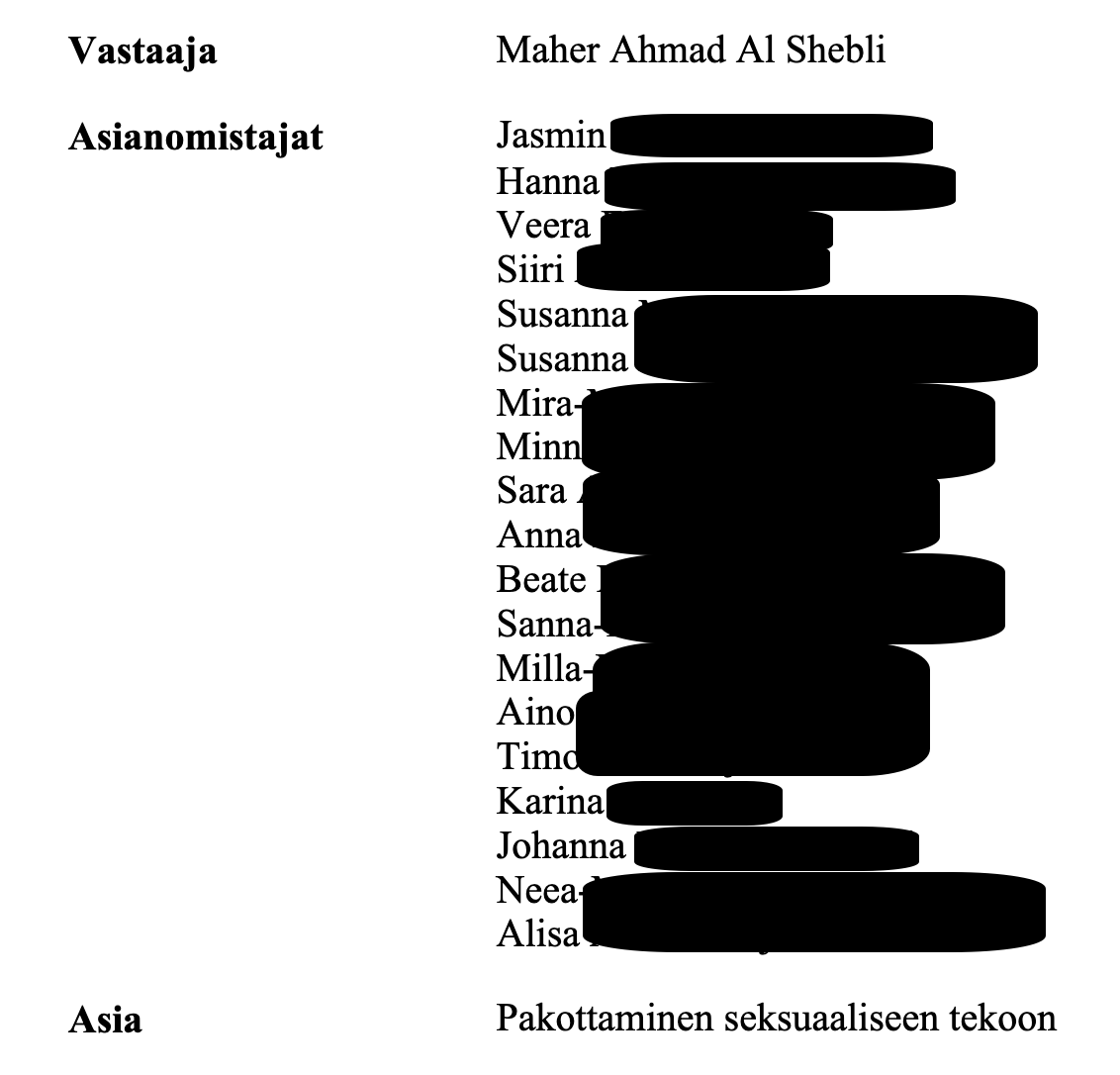 Nämä 19 suomalaista naista, jotka ovat omakohtaisesti joutuneet seksuaalisen hyökkäyksen kohteeksi syytettynä olevan muslimikirurgin toimesta, tuskin pitävät häntä yhtä laadukkaana maahanmuuttajana ja arvokkaana ihmisenä kuin <a href="/PetteriOrpo/">Petteri Orpo</a> ja <a href="/adleande/">Anders Adlercreutz</a> pitävät.