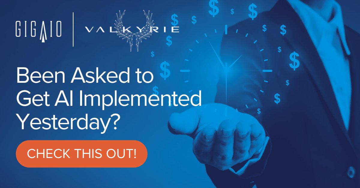 giga_io's tweet image. Is your business AI-ready? Partner with GigaIO and @ValkyrieIntel to find out. Our AI readiness assessment helps you unlock new opportunities and thrive in today’s data-driven world.
bit.ly/45R4cZQ
#GigaIO #AcceleratedComputing #GenAI #ArtificialIntelligence