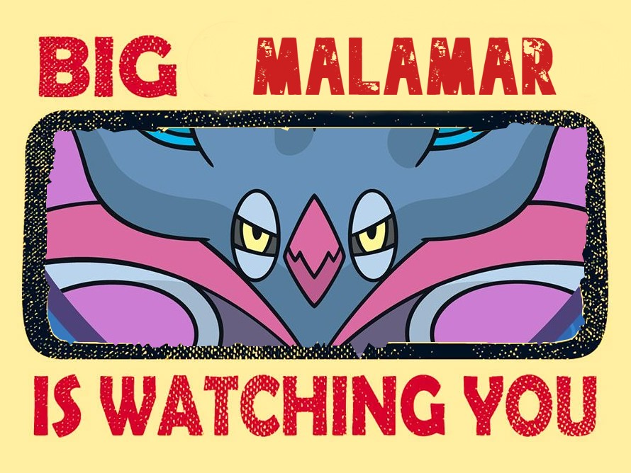 Big Malamar is Watching You.
(I had the 1am urge for shoddy image editing)