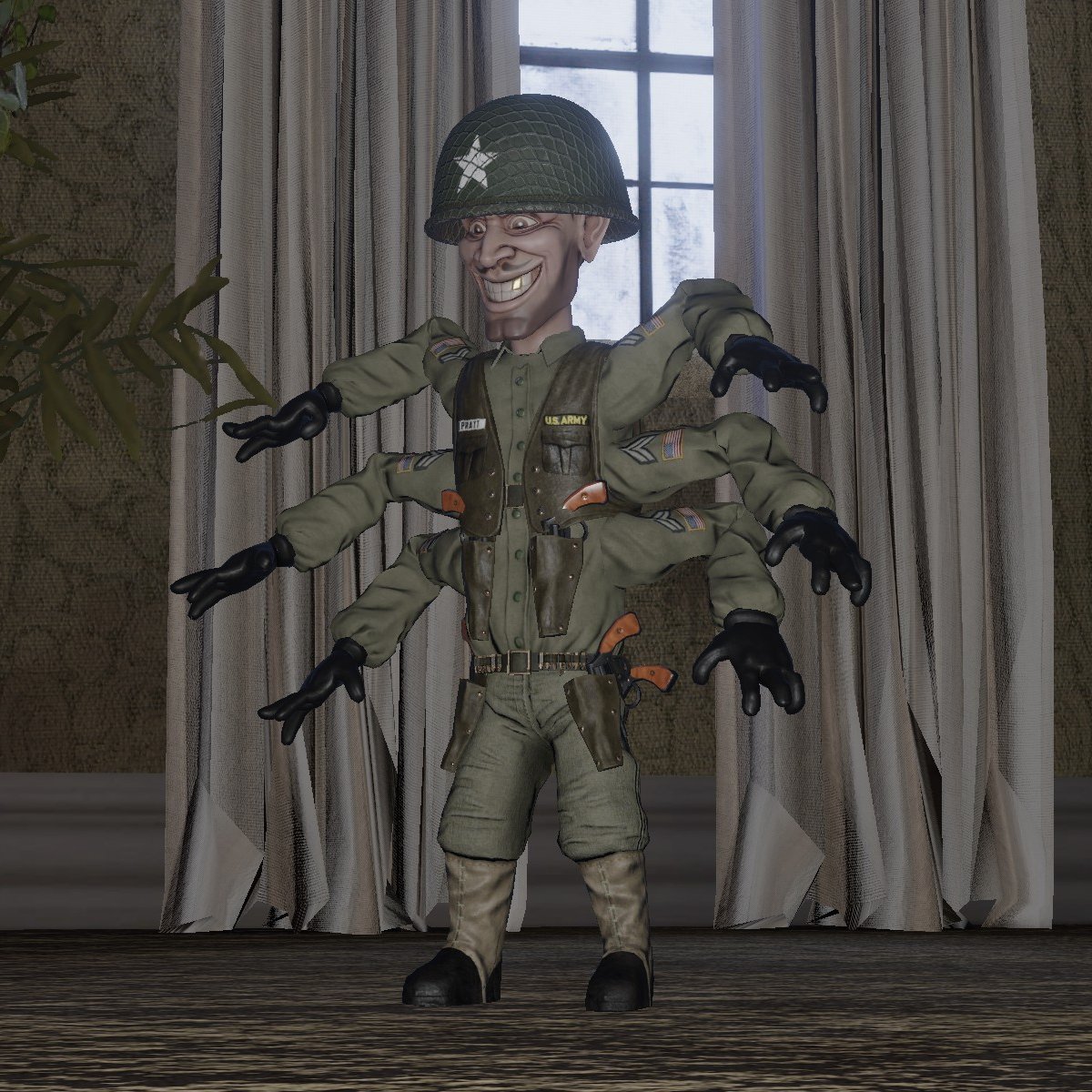 PuppetMasterTG's tweet image. NEW FREE SKIN: Us Army Six Shooter
#puppetmaster #puppetmastergame #puppetmasterthegame
