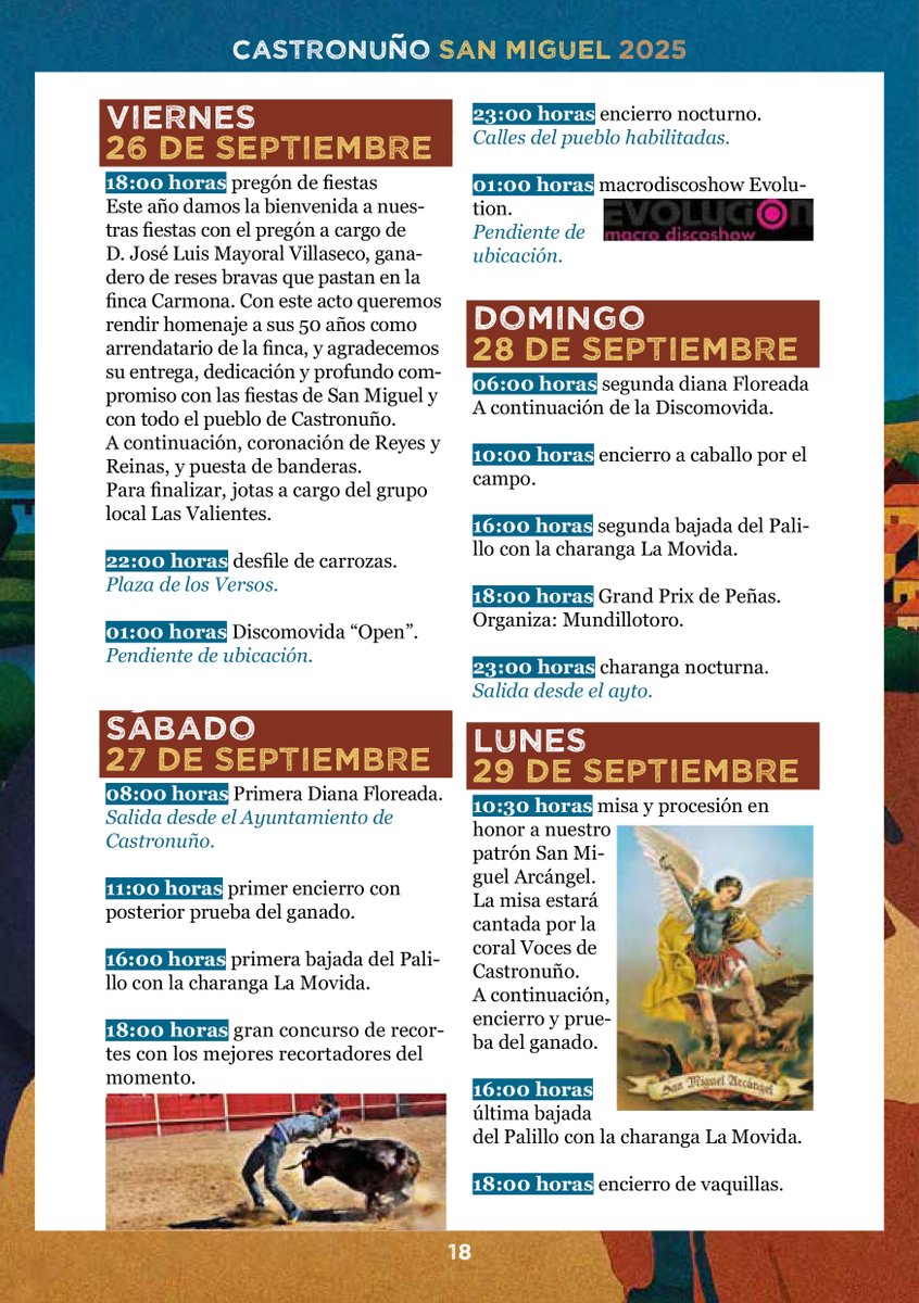 PROGRAMACIÓN COMPLETA SAN MIGUEL 2025