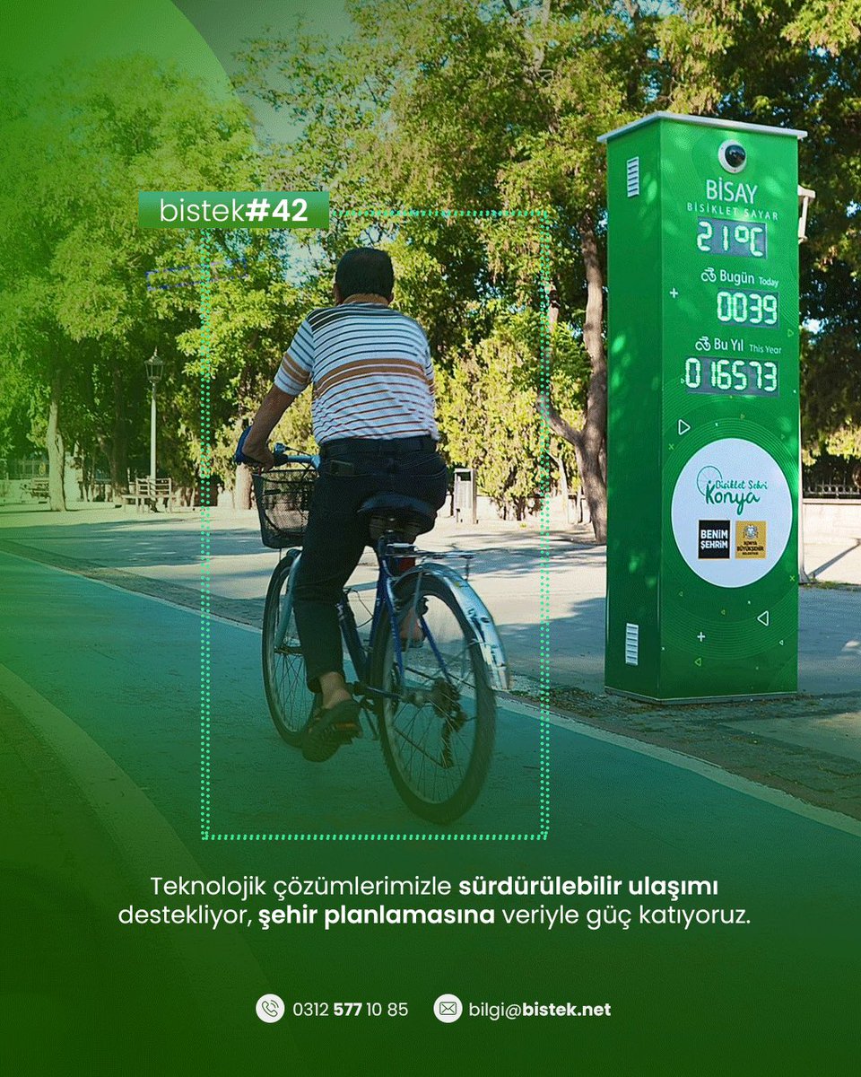 BisCount Konya’da!

Konya Büyükşehir Belediyesinin BİSAY adını verdiği bisiklet ve yaya sayım cihazımız “BisCount” Konya’da 5 farklı noktada 7/24 şehrin nabzını tutuyor💪🏻

Teknolojik çözümlerimizin Konya’nın bisiklet vizyonuna katkı sağladığını görmek bizim için gurur kaynağı 💚